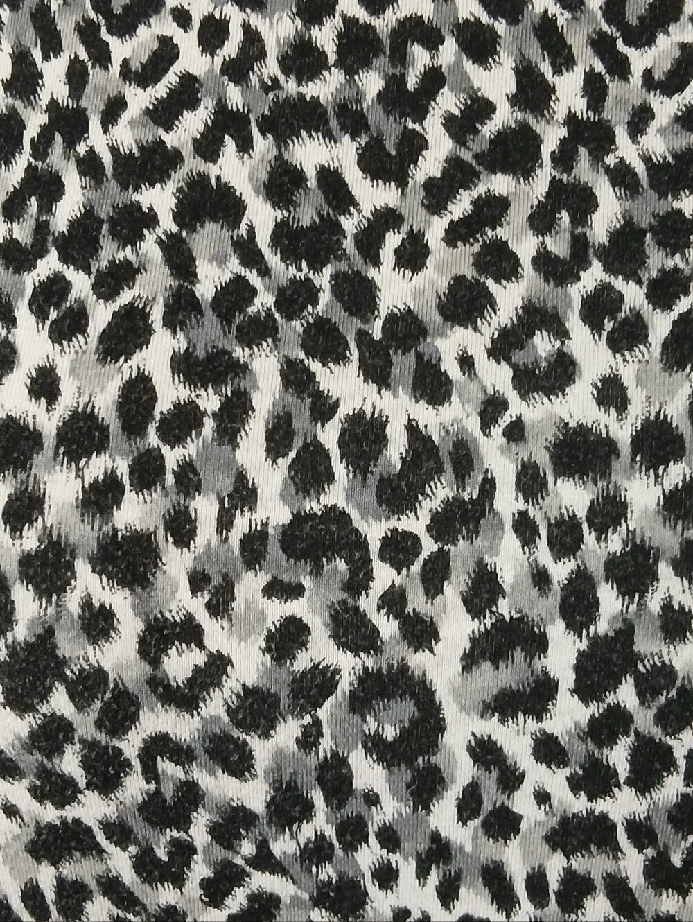 Sleeveless Leopard Print Swing Tank Top - Black & White